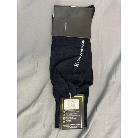 Stacy Adams Black Dress Socks Rayon Blend Men’s One Pair – New with Tags - Picture 1 of 3